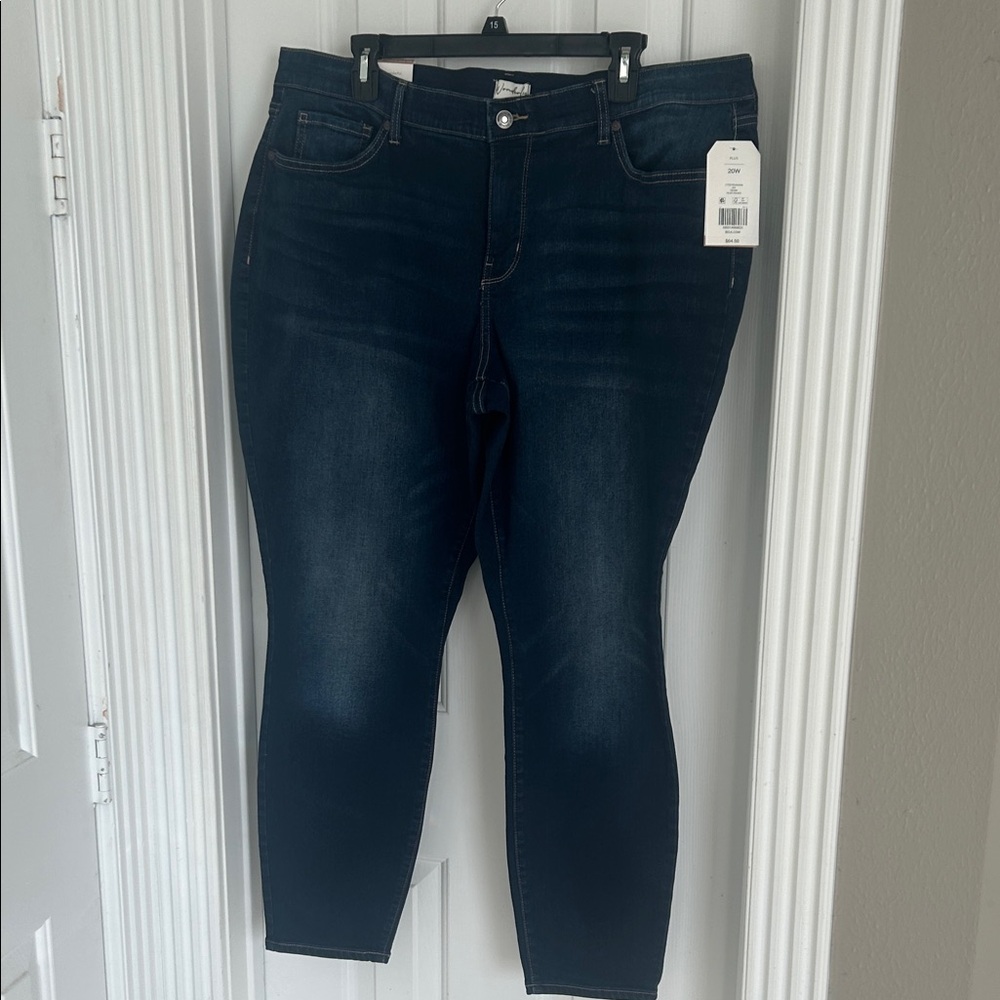 Belk Women's Deep Indigo Skinny Jeans